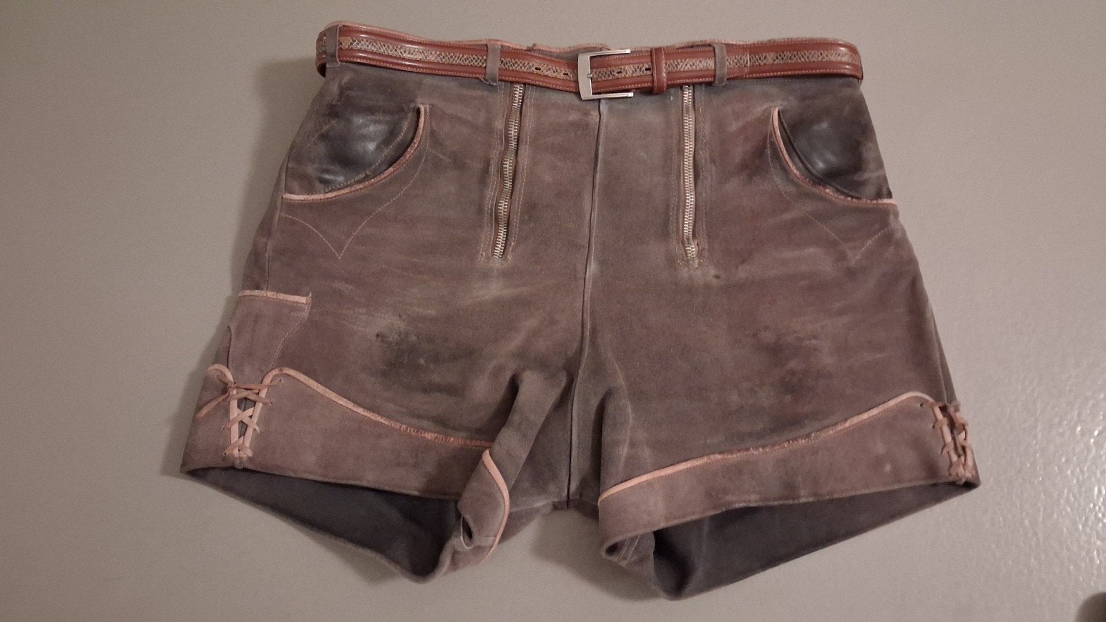 lederhosen, Ophalen, Gedragen, Maat 56/58 (XL), Kleding