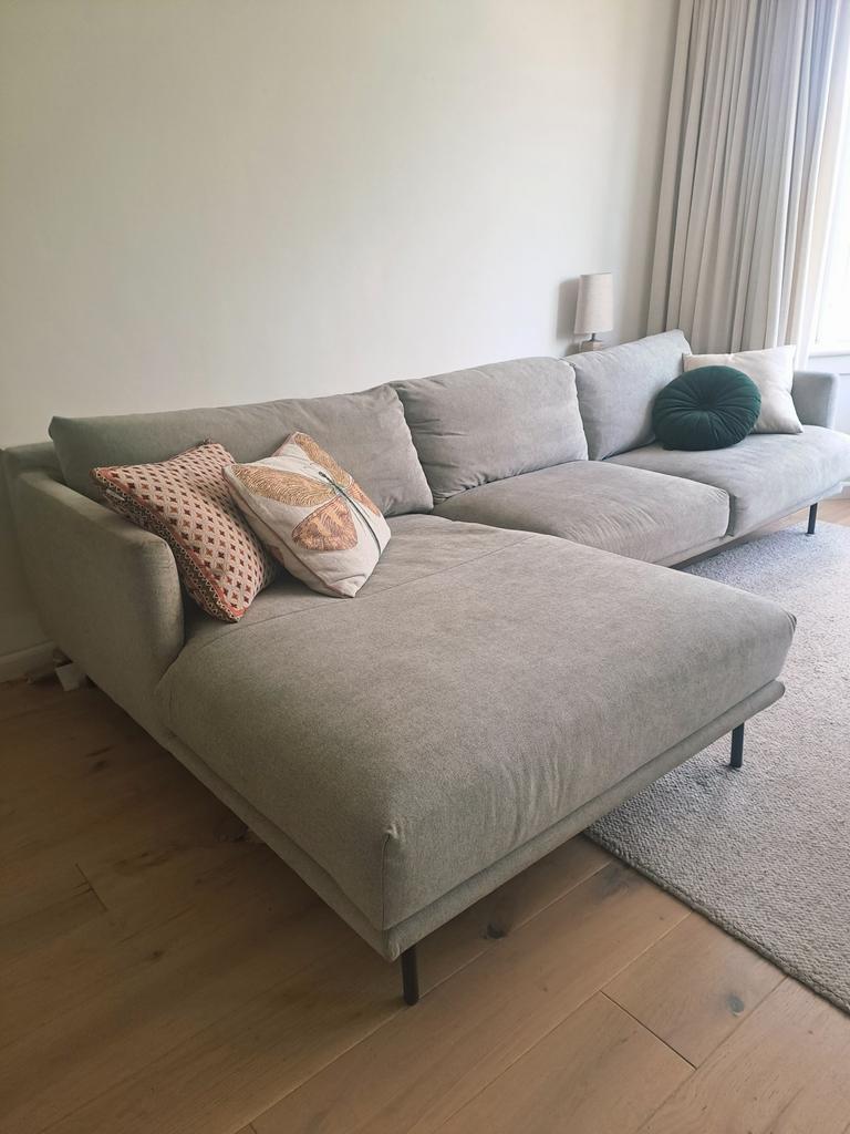 Goossens Luxor hoekbank, Ophalen, 250 tot 300 cm, Hoekbank, Zo goed als nieuw