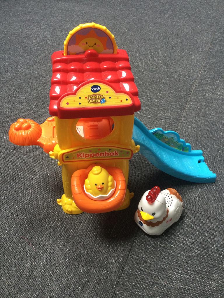 VTECH- kippen hok, Kinderen en Baby's, Speelgoed | Vtech, Ophalen of Verzenden, Zo goed als nieuw, 6 maanden tot 2 jaar