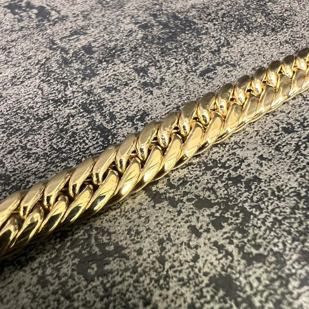 18 karaat gouden armband nieuw gourmet schakel, Ophalen of Verzenden, Zo goed als nieuw, Goud