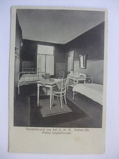 Q42 Putten - Vacantieoord CNV - Logeerkamer, Verzenden, 1920 tot 1940, Ongelopen, Gelderland