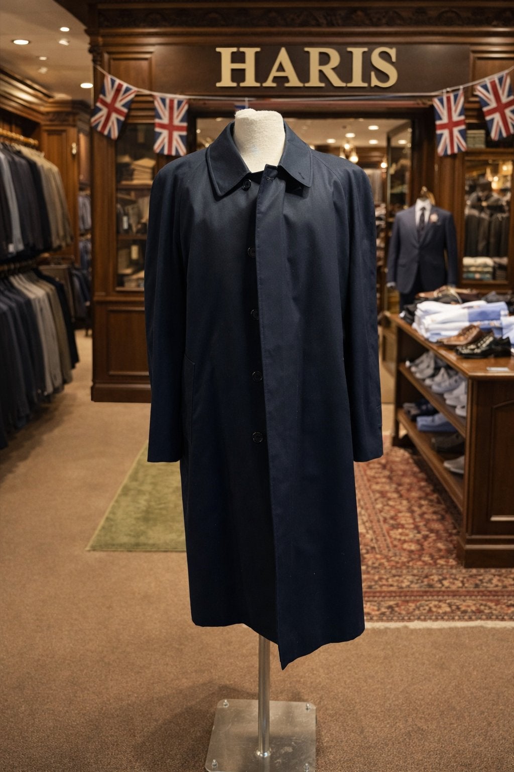 Trenchcoat Burberry Maat 52 R.L Koolblauw Direct/leverbaar, Maat 52/54 (L), Blauw, Nieuw, Ophalen of Verzenden