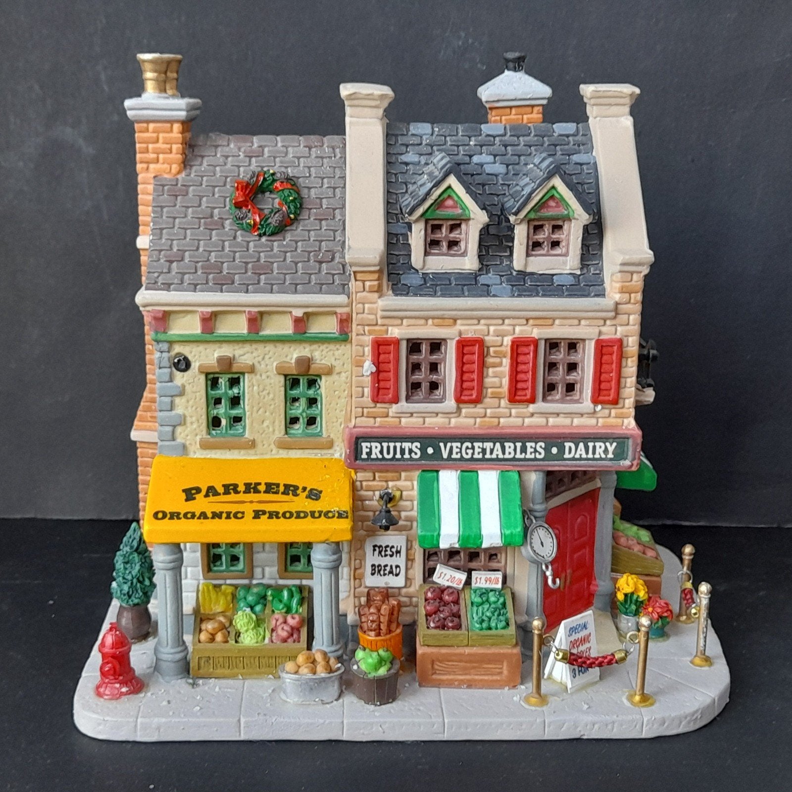 lemax parker 's corner market kerstdorp kersthuisjes, Verzenden