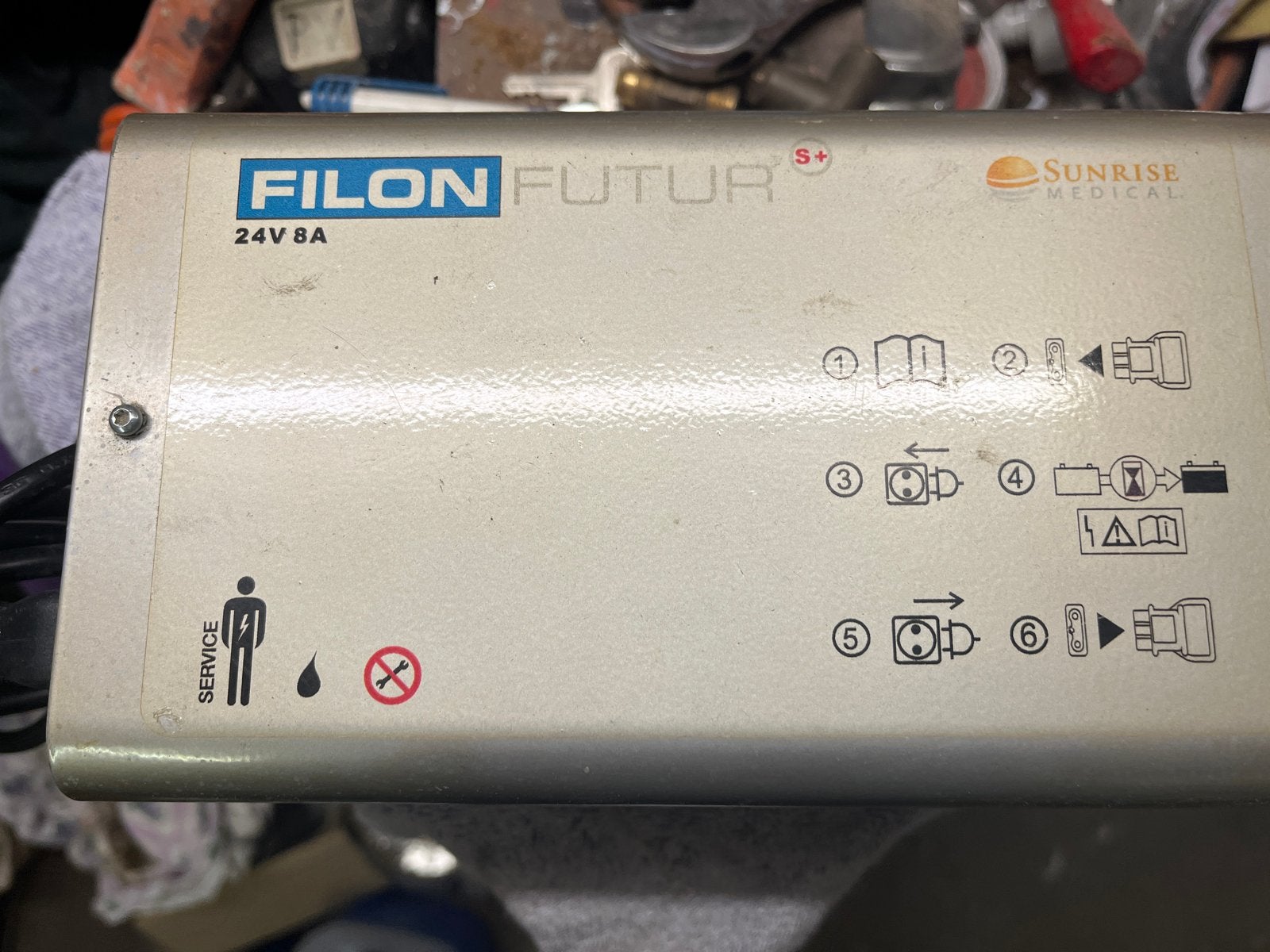 Filon Futur S+ 24V 8A Acculader voor Scootmobiel/Rolstoel, Gebruikt, Universele onderdelen