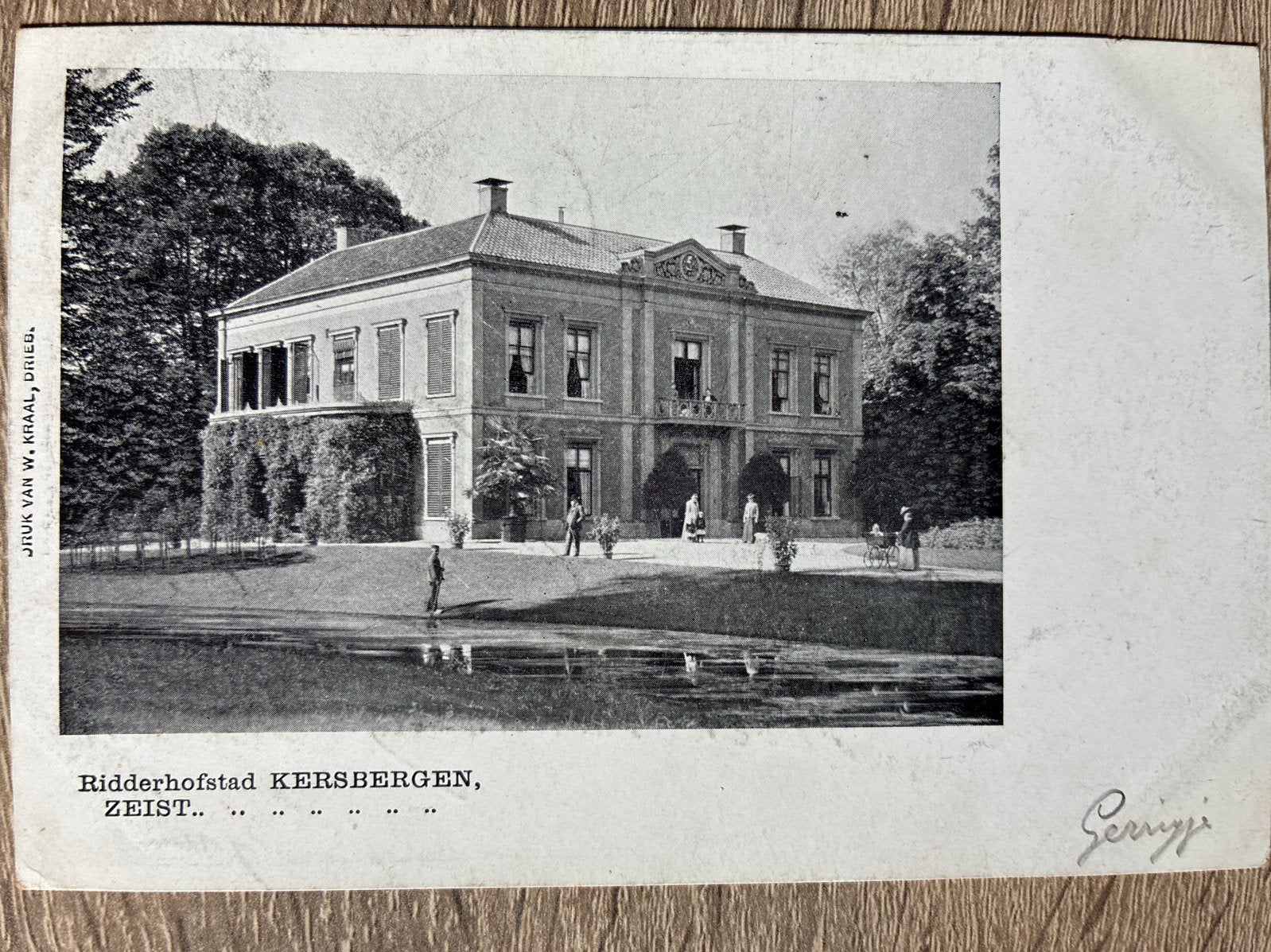 Oude briefkaart Ridderhofstad Kersbergen, Zeist 1905, Verzenden, Voor 1920, Gelopen, Utrecht
