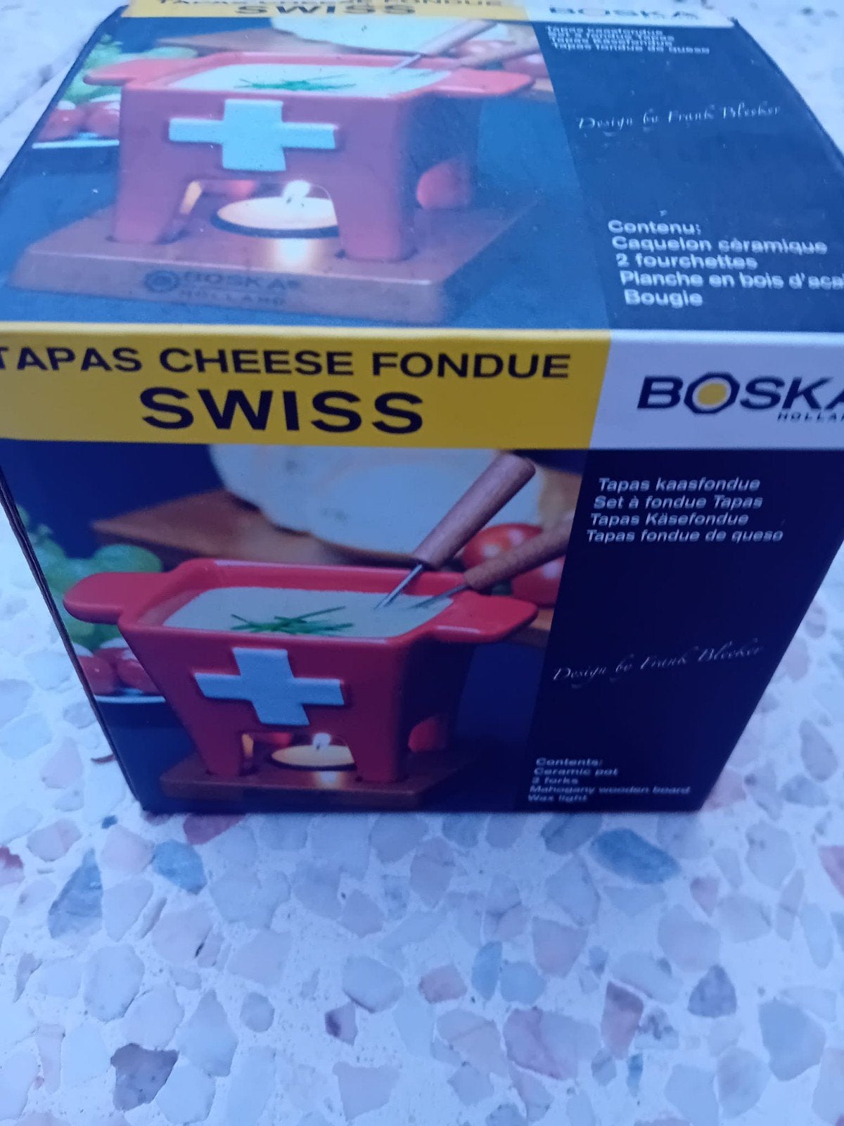 Boska Tapas Kaasfondue Set - Swiss Design, Overige typen, Nieuw, Ophalen of Verzenden, Steen/keramiek