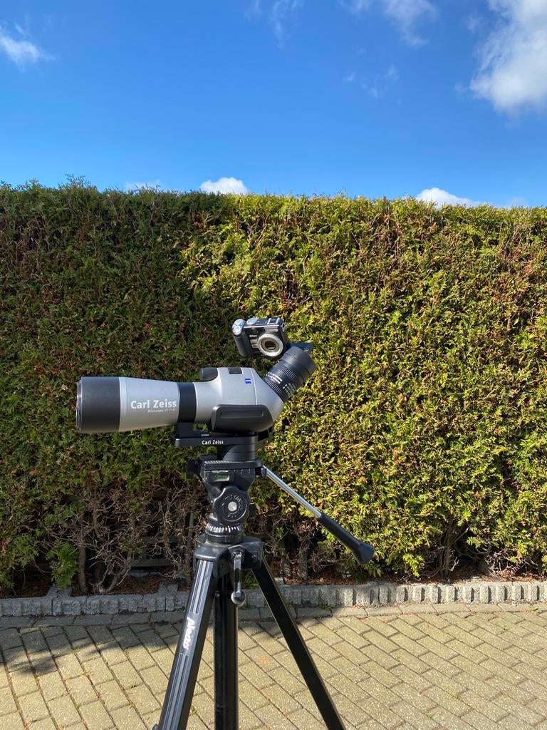Carl Zeiss Diascope 65T* FL  Zilver, Ophalen, Zo goed als nieuw, Minder dan 80 mm, Lenzentelescoop (refractor)