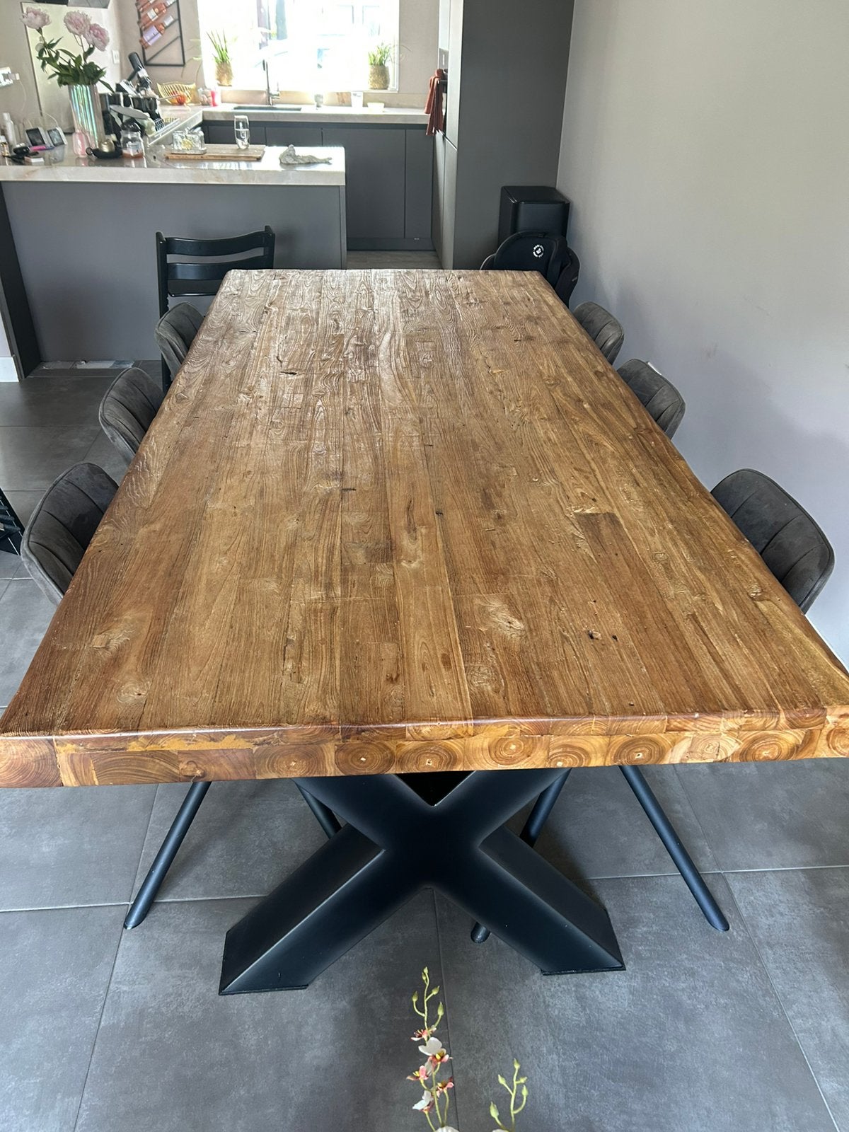 Eettafel Mazzo Pronto, Ophalen, Gebruikt, Teakhout, 200 cm of meer
