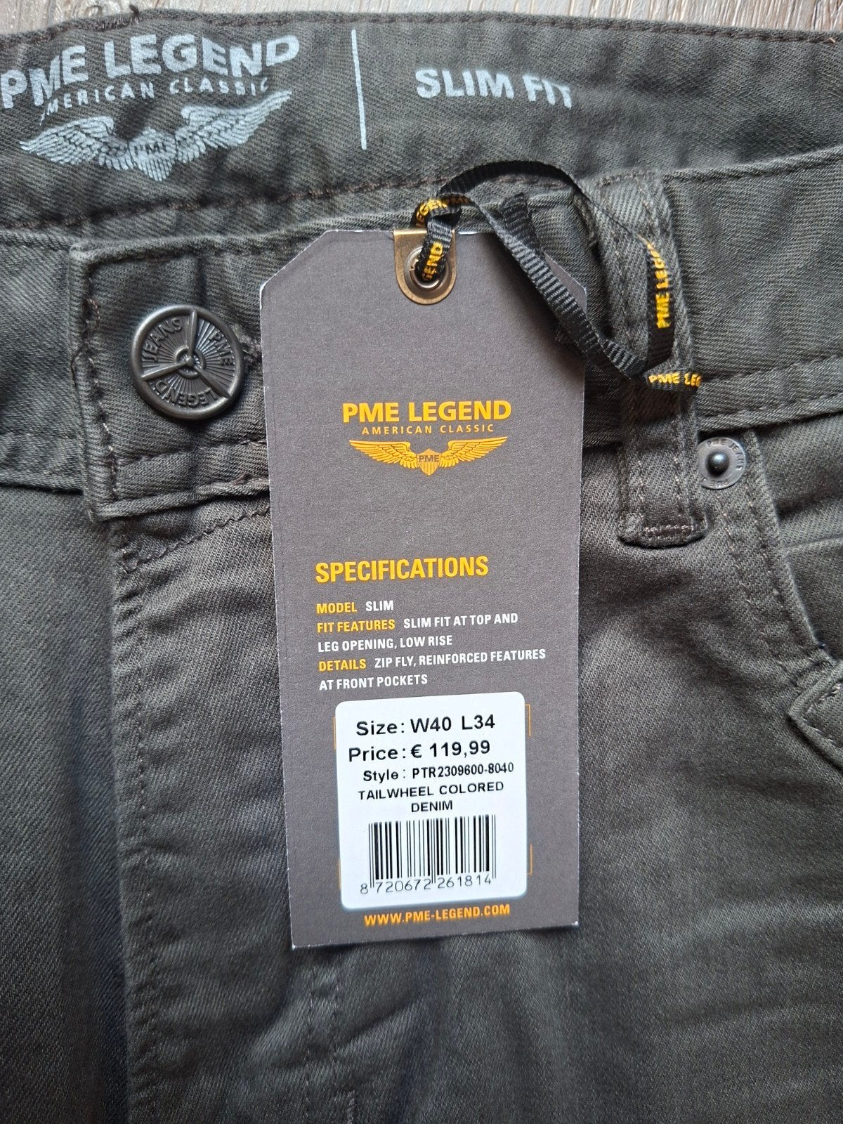 PME LEGEND Tailwheel slimfit jeans W40 L34, Overige kleuren, Nieuw, Ophalen of Verzenden, W40 - W42 (confectie 56/58)