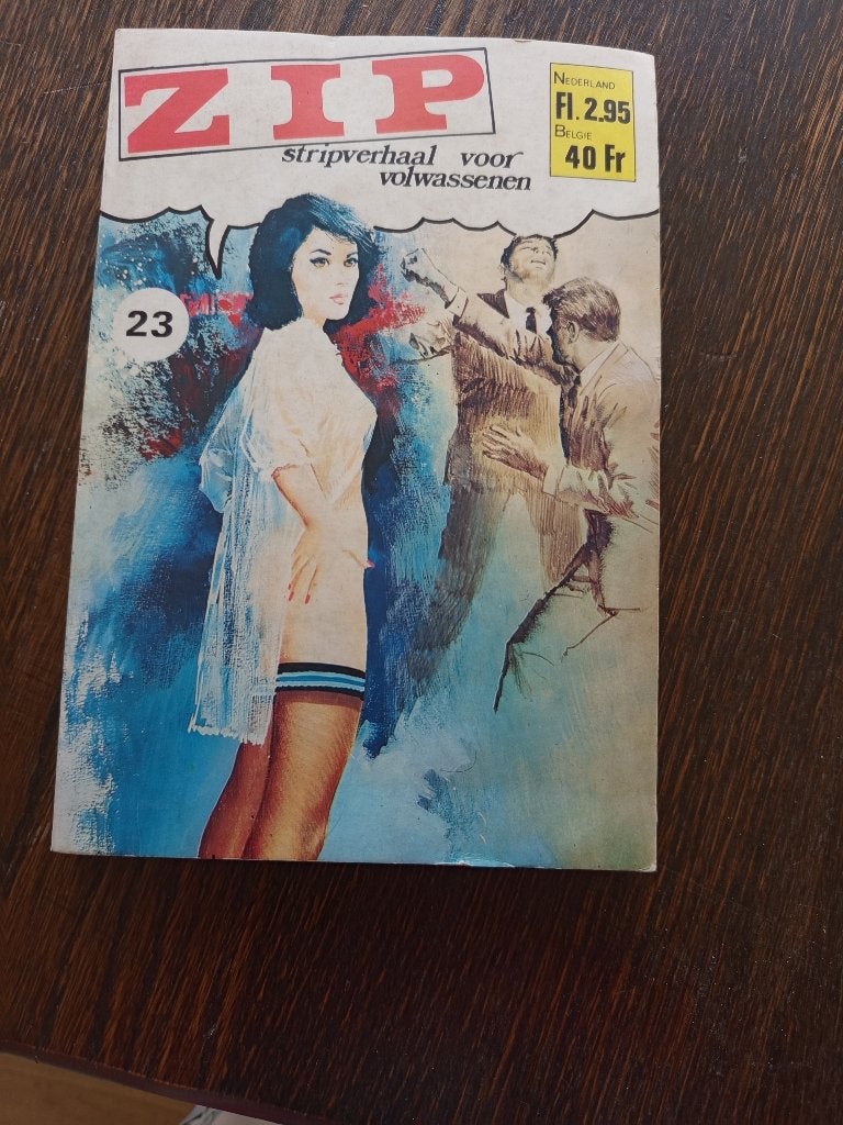 Zip stripverhaal voor volwassenen - nummer 23, Eén stripboek, Ophalen of Verzenden, Onbekend, Gelezen