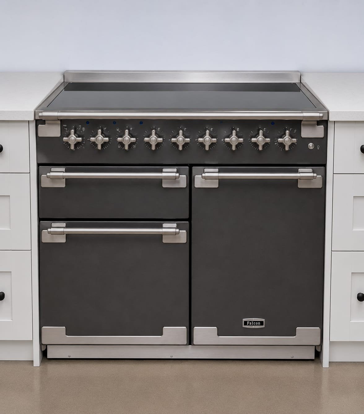Nieuw!! Falcon elise inductie fornuis 90cm met 3 ovens, Ophalen, Warmhoudplaat, 60 cm of meer, Nieuw