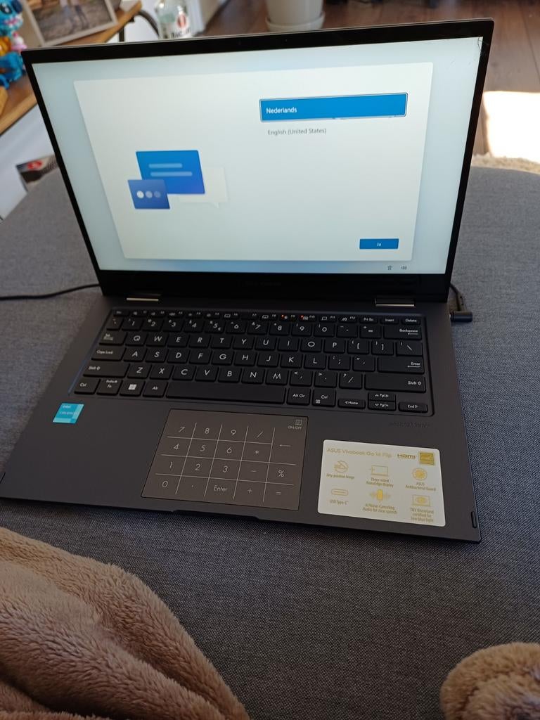 Asus Vivobook Go 14 Flip defect touchscreen, Computers en Software, Windows Laptops, Ophalen of Verzenden, 14 inch, 2 tot 3 Ghz