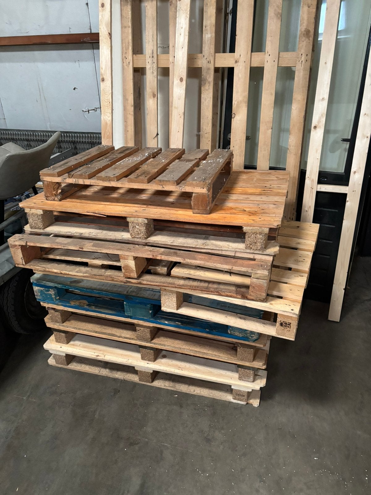 Pallets gratis, Doe-het-zelf en Verbouw, Hout en Planken, Ophalen, Zo goed als nieuw, Pallet, Minder dan 200 cm