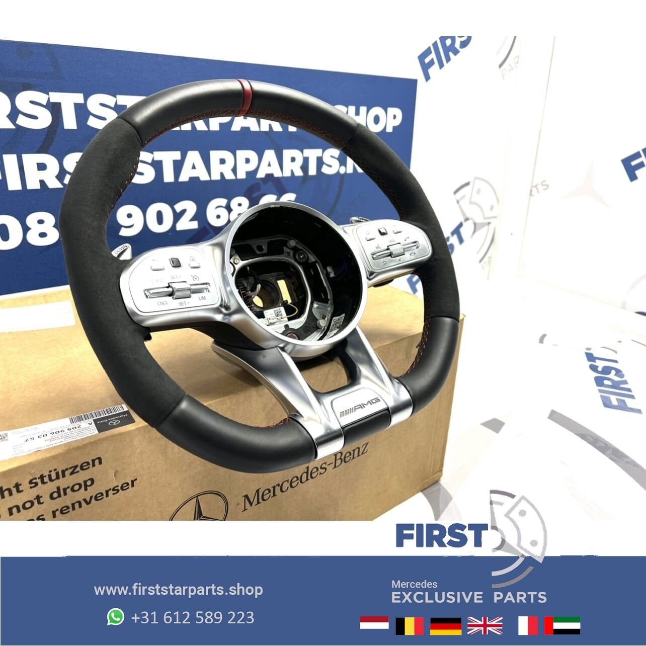 AMG STUUR A35 A45 CLA45 C63 E63 GLC63 GLE63 GT63 G63 W177 W1, Gebruikt, -, Ophalen of Verzenden, -