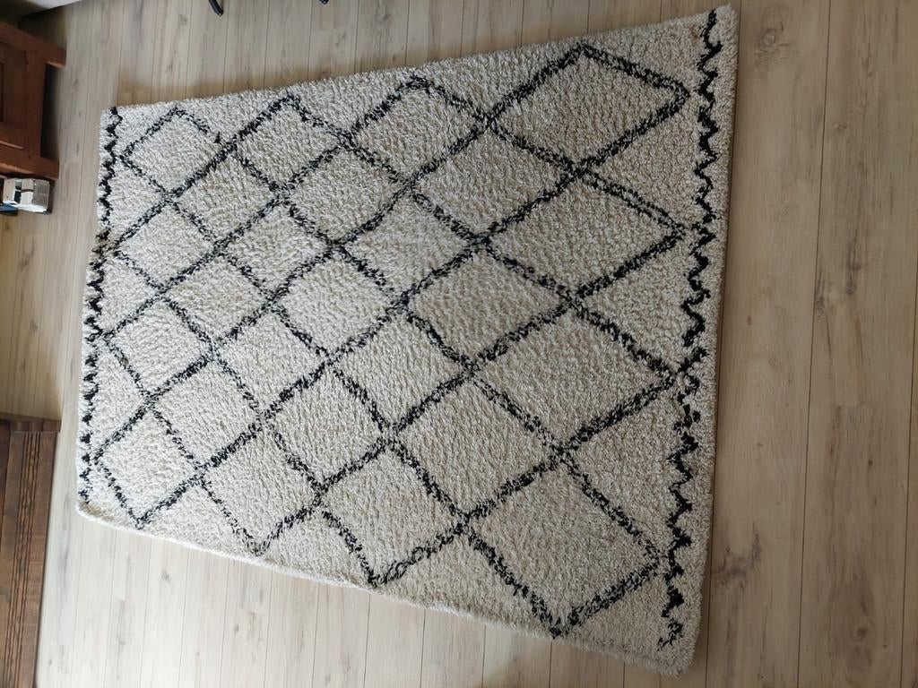 Vloerkleed van Karwei, Ophalen, Gebruikt, Crème