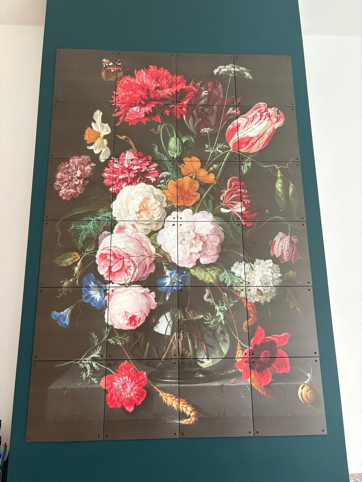 Ixxi Bloemenstilleven wanddecoratie 80x120 cm, Ophalen, Zo goed als nieuw, Schilderij, 75 tot 100 cm