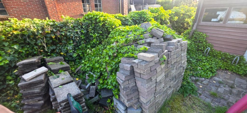 Gebruikte terrastegels en klinkers, Ophalen, Gebruikt, Beton, Terrastegels