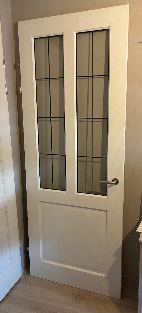 Binnendeur met glas, Ophalen, 80 tot 100 cm, 215 cm of meer, Binnendeur