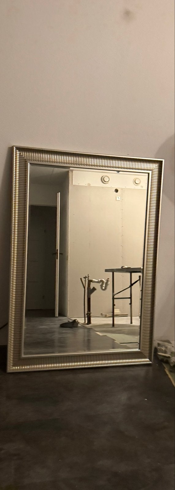 Gouden spiegel 90x130 cm, Ophalen, Gebruikt, 100 tot 150 cm, 75 tot 100 cm