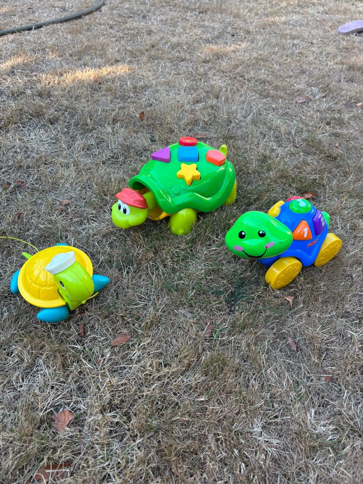 Leuke speelgoed schildpadden set voor kinderen, Ophalen of Verzenden, Gebruikt, Overige typen, Met wieltjes