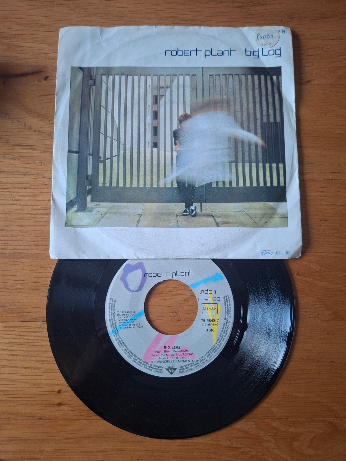 Robert Plant - Big Log (Vinyl Single), Cd's en Dvd's, LP, Gebruikt, 7 inch, Ophalen of Verzenden