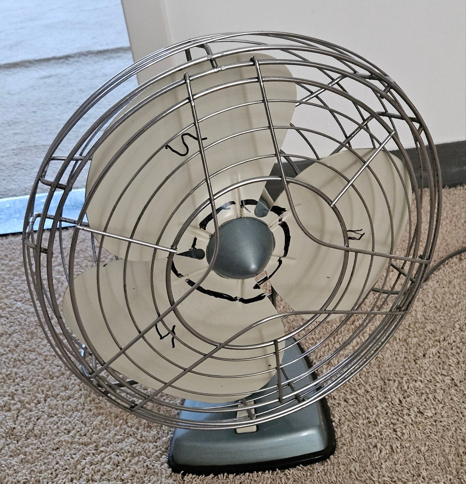 Vintage ITHO TF 12 Tafelventilator - 40 Watt, Ophalen, Gebruikt, Tafelventilator