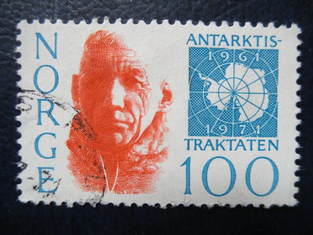 Postzegels Noorwegen 1971 Antarctica - cat.w. € 1,50., Ophalen of Verzenden, Noorwegen, Gestempeld