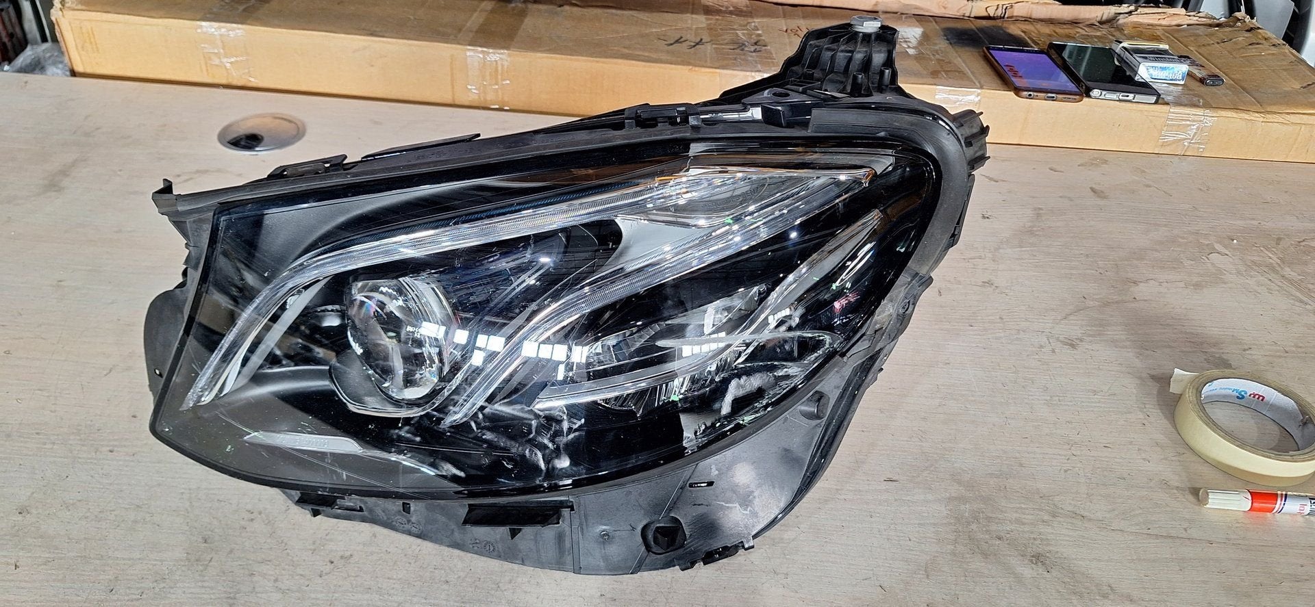 Mercedes E-Klasse W213 koplamp, Gebruikt, -, -, Ophalen of Verzenden