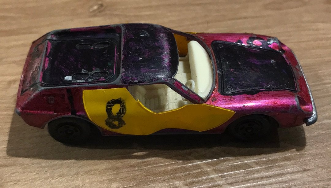 Matchbox no 5 Lotus Europa 1989 lesney, Gebruikt, Auto, Onbekend, Ophalen of Verzenden