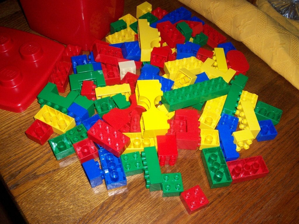 Emmer Lego Duplo Blokken, Kinderen en Baby's, Speelgoed | Duplo en Lego, Ophalen, Gebruikt, Losse stenen, Duplo
