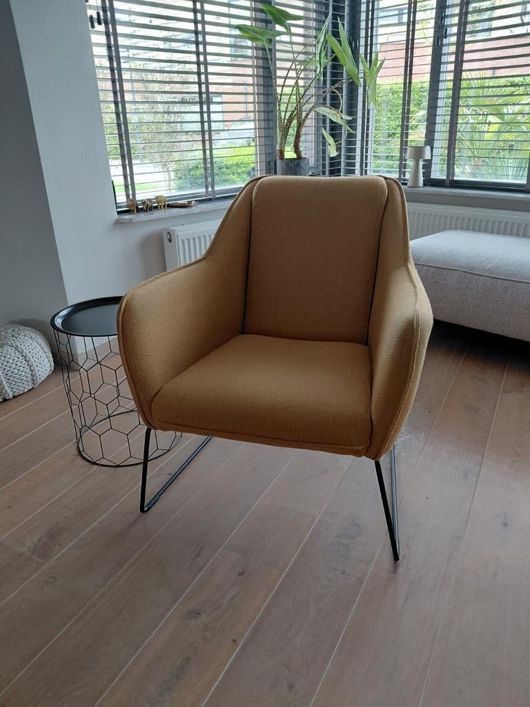 Okergele fauteuil, Huis en Inrichting, Fauteuils, Ophalen