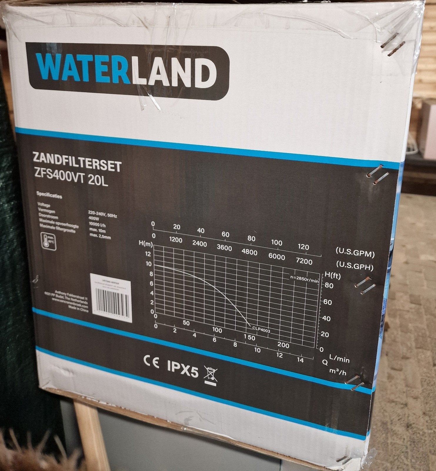 Zandfilterset zfs400vt met pomp 20l waterland voor zwembad, Tuin en Terras, Zwembad-toebehoren, Ophalen of Verzenden, Nieuw, Filter