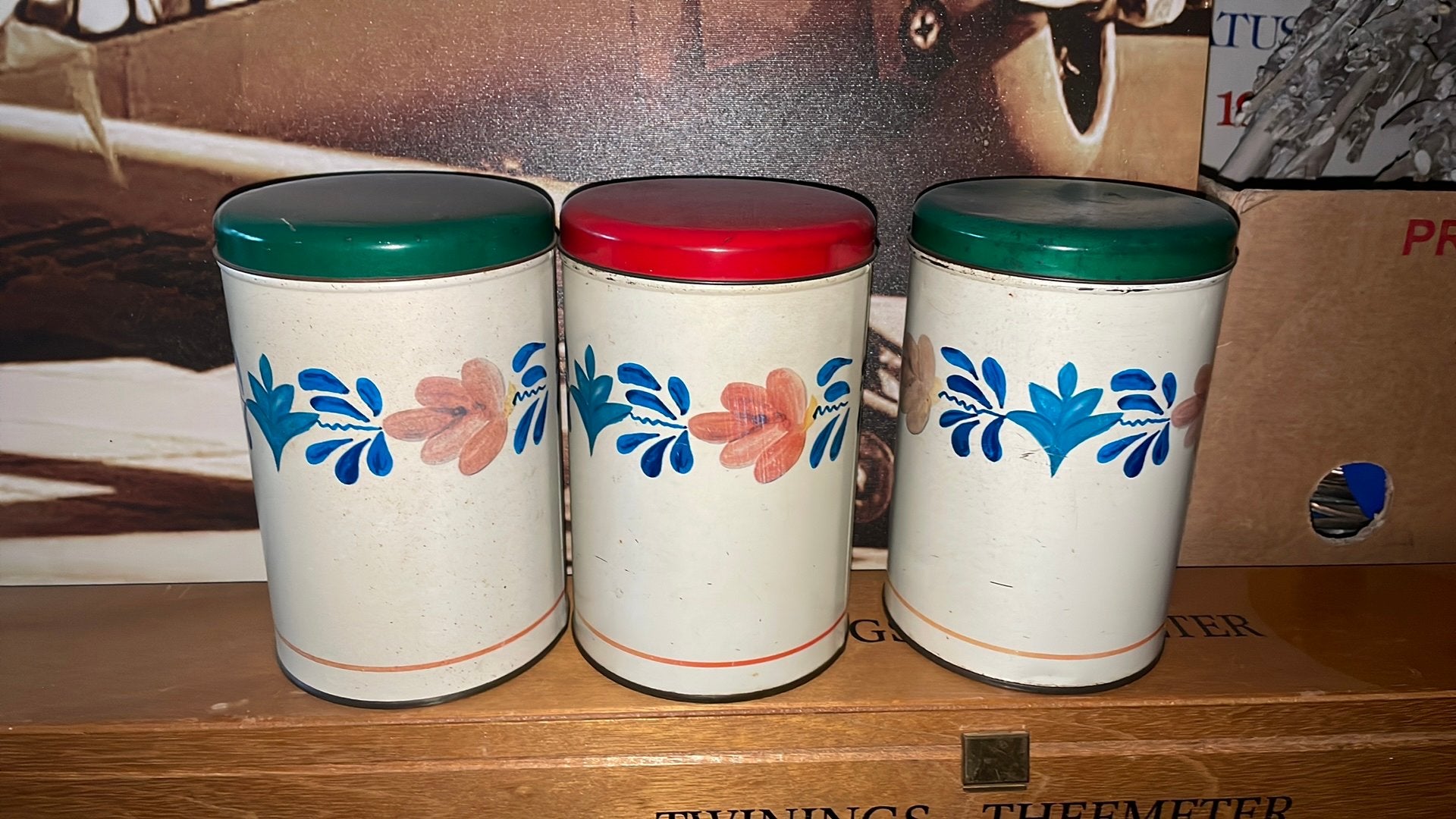 Set van 3 vintage Tomado boerenbont- Made in Holland, Ophalen of Verzenden