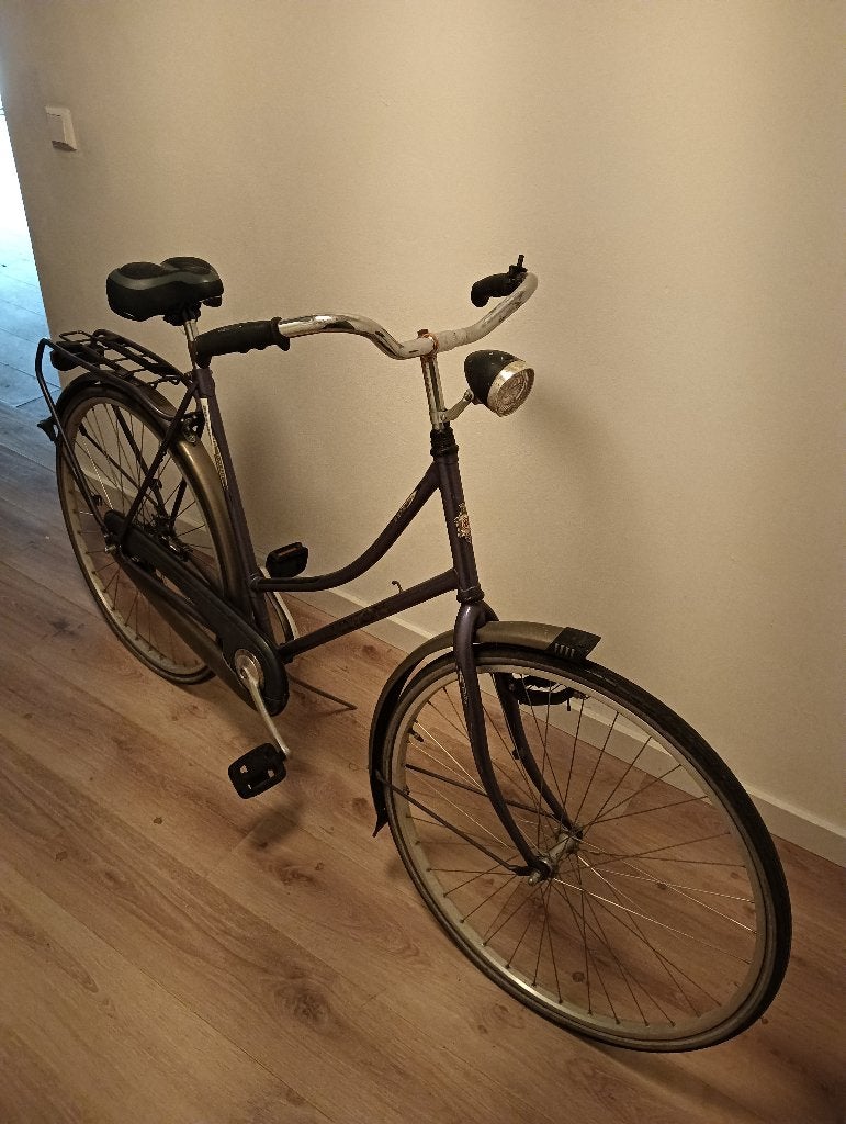 Oude fiets, Fietsen en Brommers, Fietsen | Heren | Herenfietsen, Ophalen, Gebruikt, Terugtraprem, Overige merken