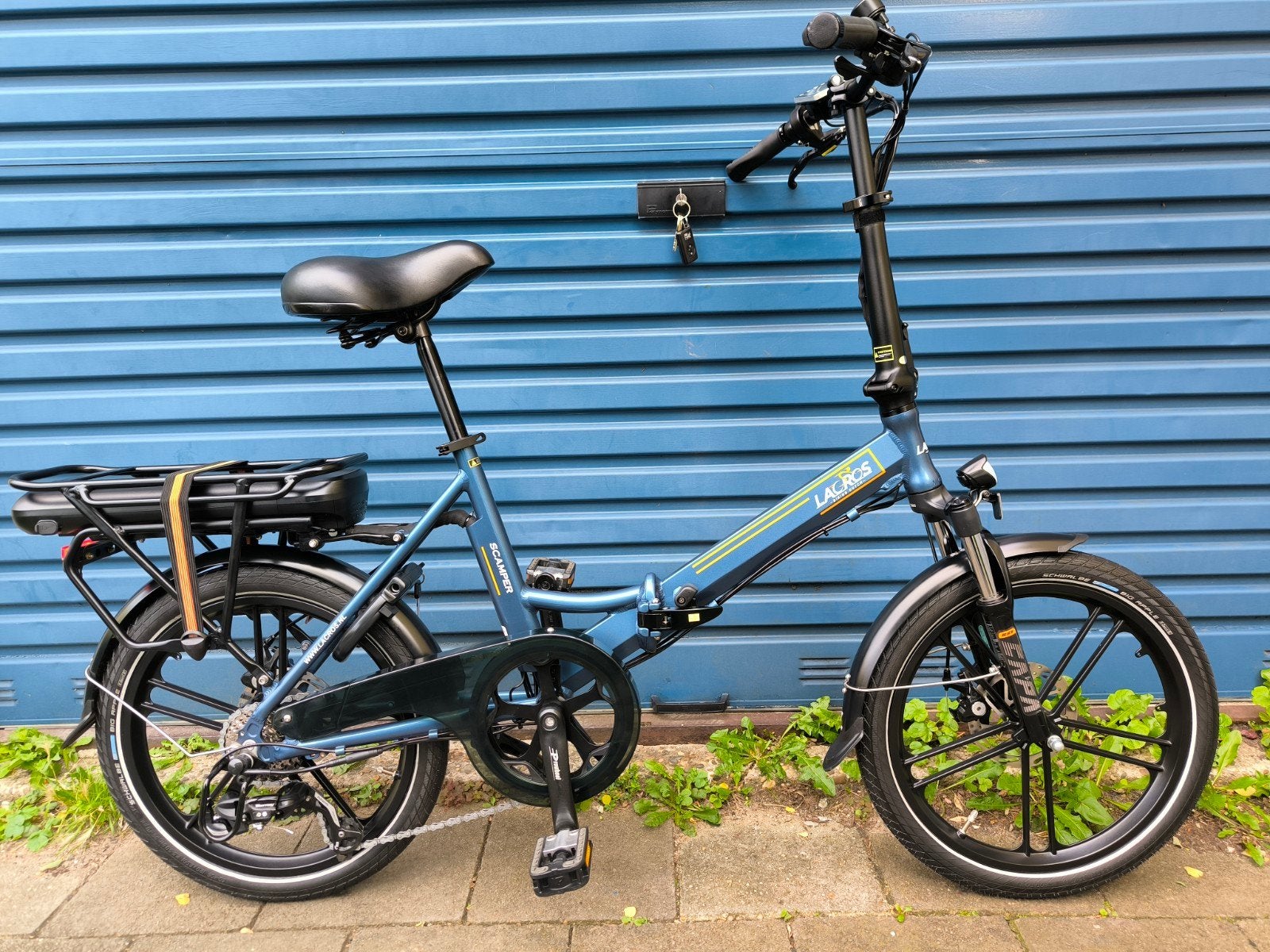 Z.G.A.N Lacros Scamper S400 Elektrische Vouwfiets 1 jaar oud, 20 inch of meer, Versnellingen, Ophalen of Verzenden, Zo goed als nieuw
