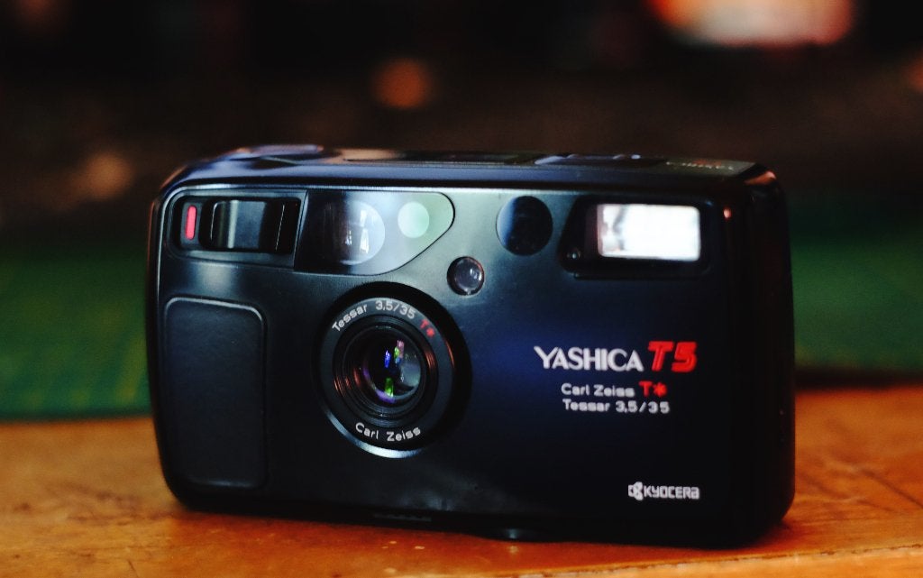 Yashica T5, Audio, Tv en Foto, Ophalen of Verzenden, Zo goed als nieuw, Compact, Overige Merken