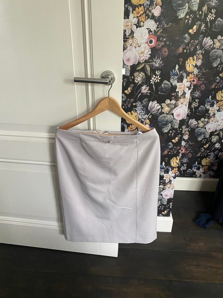 Rok midi lichtgrijs merk Sensia maat 40, Kleding | Dames, Maat 38/40 (M), Ophalen of Verzenden, Zo goed als nieuw, Grijs