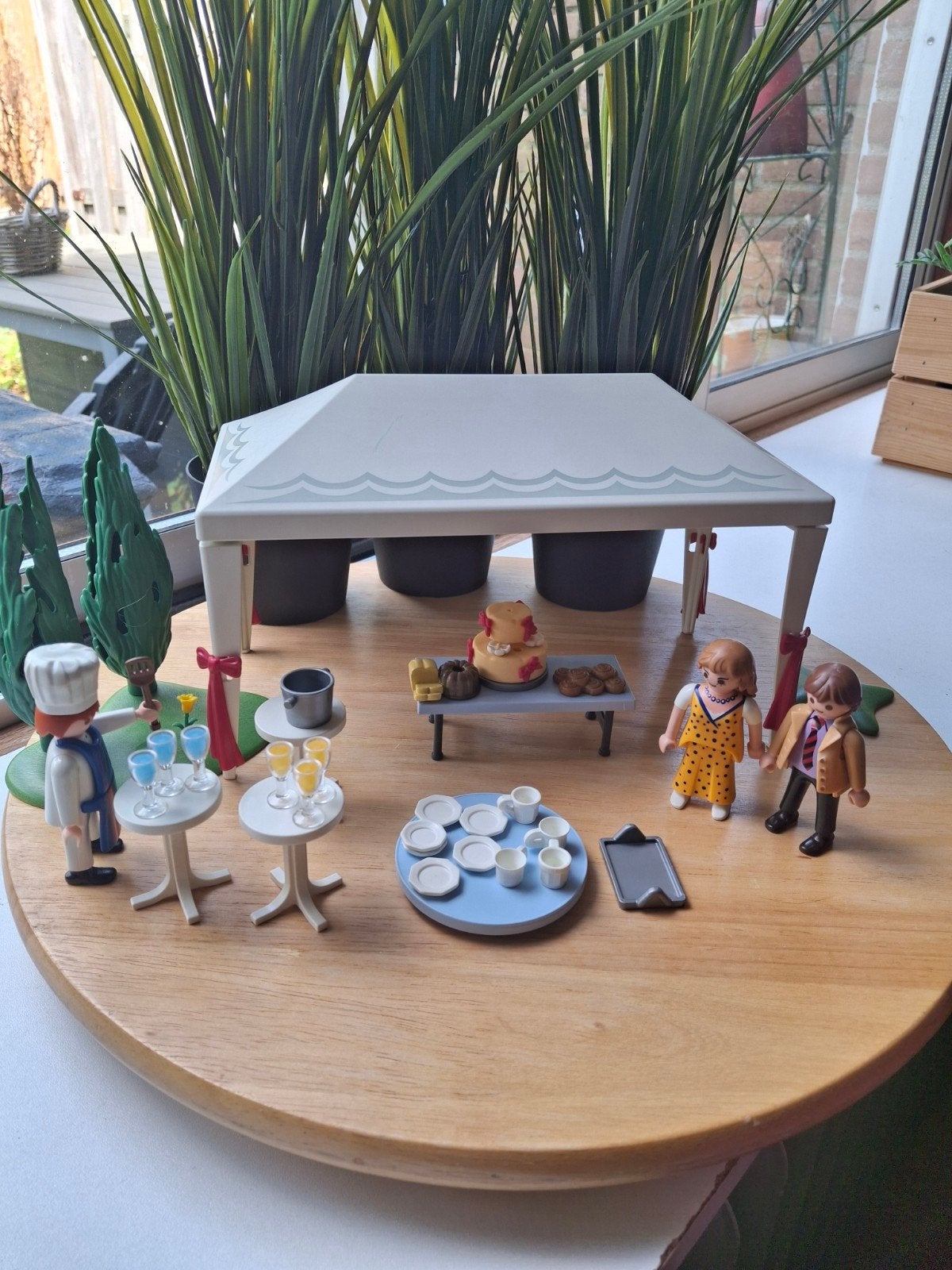 Playmobil 4308 Partytent Trouwerij - Incompleet, Gebruikt, Losse onderdelen, Overige typen, Ophalen of Verzenden