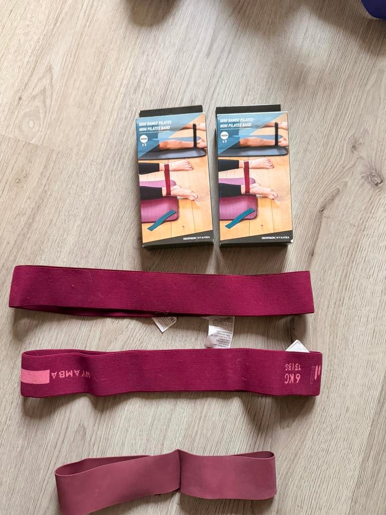 Pilatesbanden 4x, Sport en Fitness, Yoga en Pilates, Ophalen of Verzenden, Zo goed als nieuw