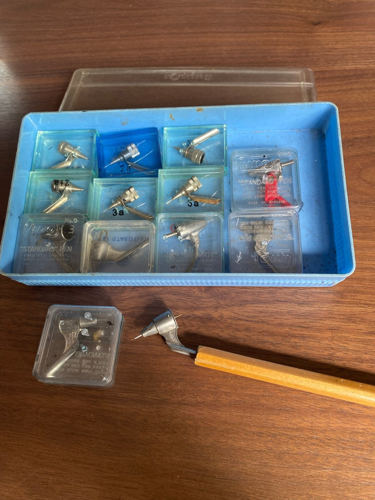 Vintage Rotring tekenset met 12 punten, Ophalen of Verzenden