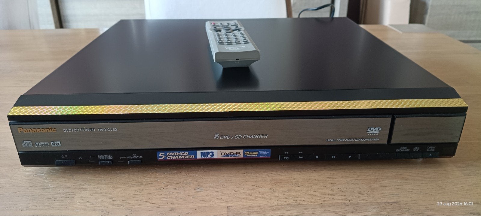 Panasonic DVD/CD Wisselaar - Model DVD-CV52, Ophalen, Gebruikt, Dvd-speler, Panasonic