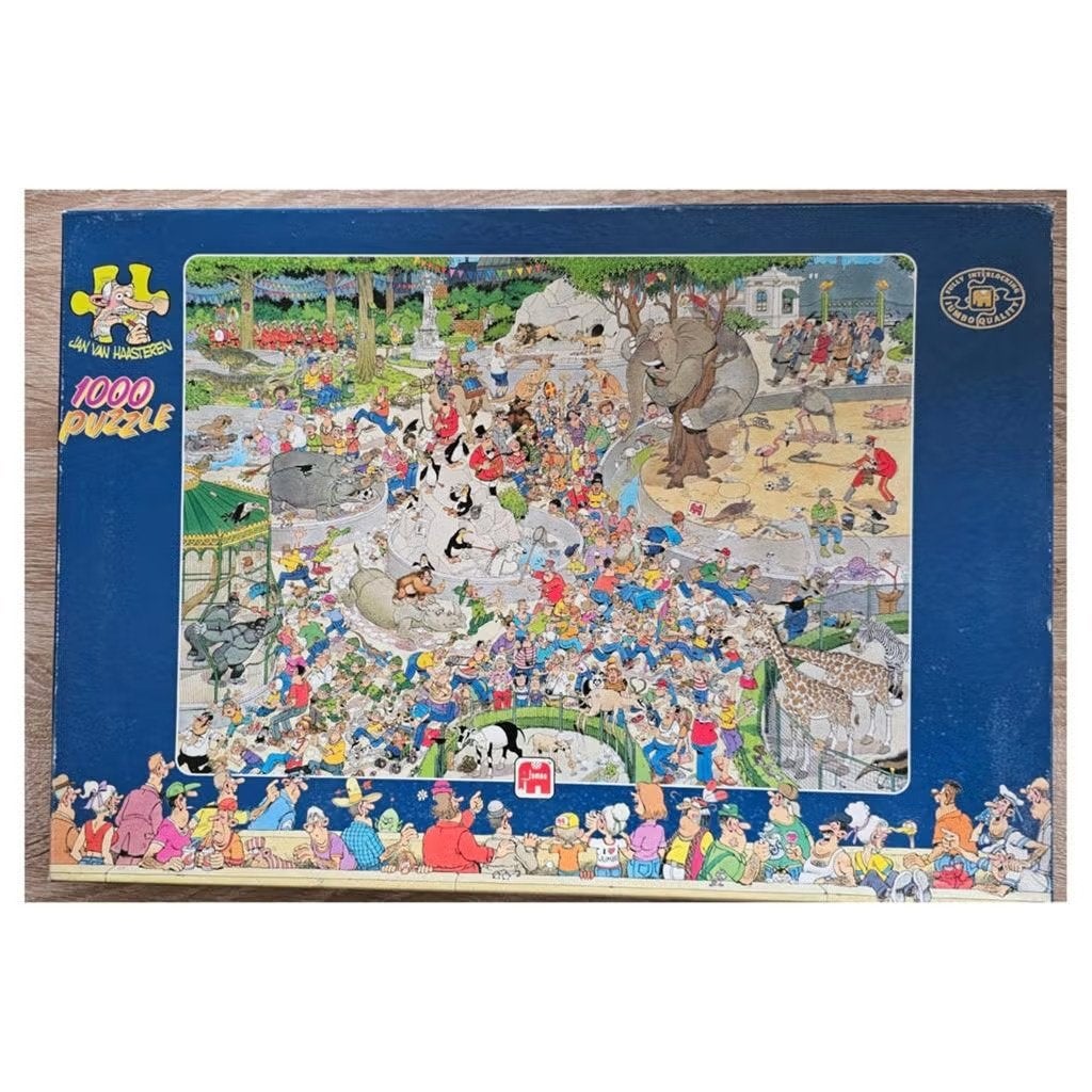Jan van Haasteren - Dierentuin Artis - (1000 stuks), Hobby en Vrije tijd, Denksport en Puzzels, Ophalen of Verzenden, 500 t/m 1500 stukjes
