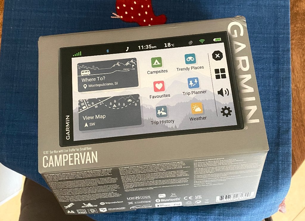 Garmin CamperVan Navigatie met toebehoren, Ophalen of Verzenden, Gebruikt