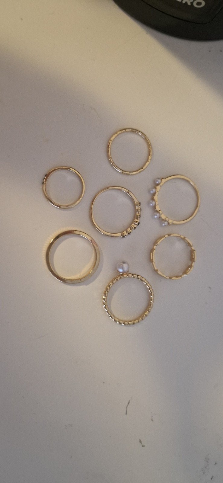 Goude ringen, Sieraden, Tassen en Uiterlijk, Piercings, Ophalen, Zo goed als nieuw, Goud, Overige typen