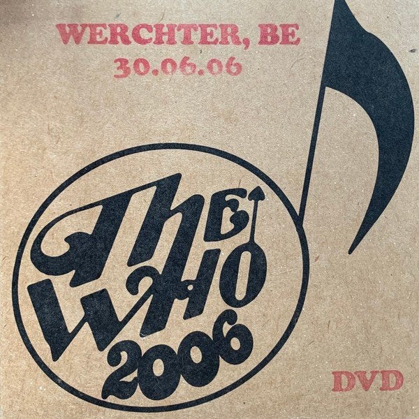 THE WHO - werchter, be 30.06.06 DVD VIDEO, Alle leeftijden, Ophalen of Verzenden, Gebruikt, Concert