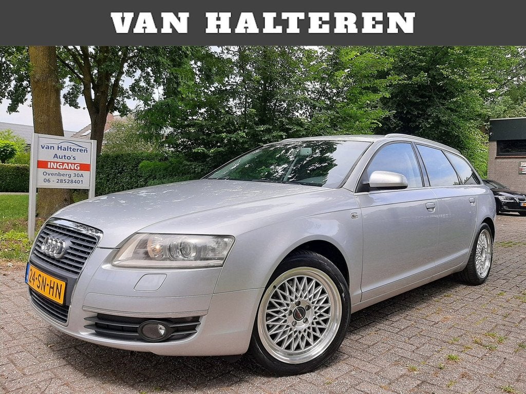 Audi A6 Avant 2.4 177PK 6-Cilinder Airco/Clima Automaat Navi, Auto's, Stof, Zwart, Euro 4, 6 cilinders