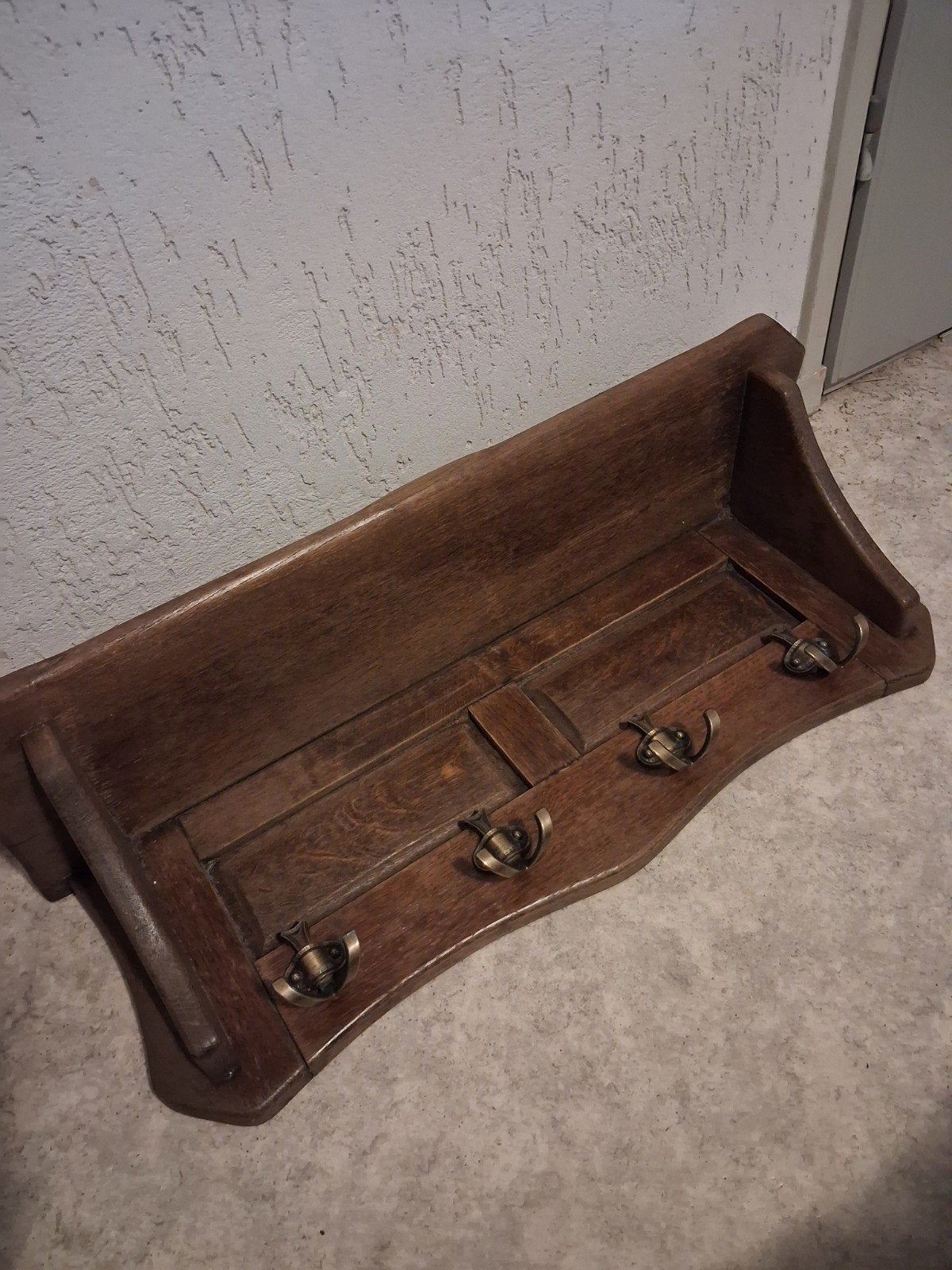 Vintage Eiken Kapstok, Gebruikt, Minder dan 100 cm, Hout, Ophalen