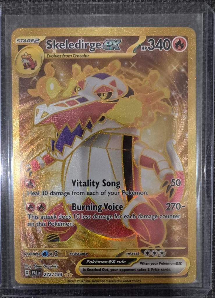 Skeledirge ex 272/193 - Pokémon Scarlet & Violet, Ophalen of Verzenden, Nieuw, Losse kaart, Foil