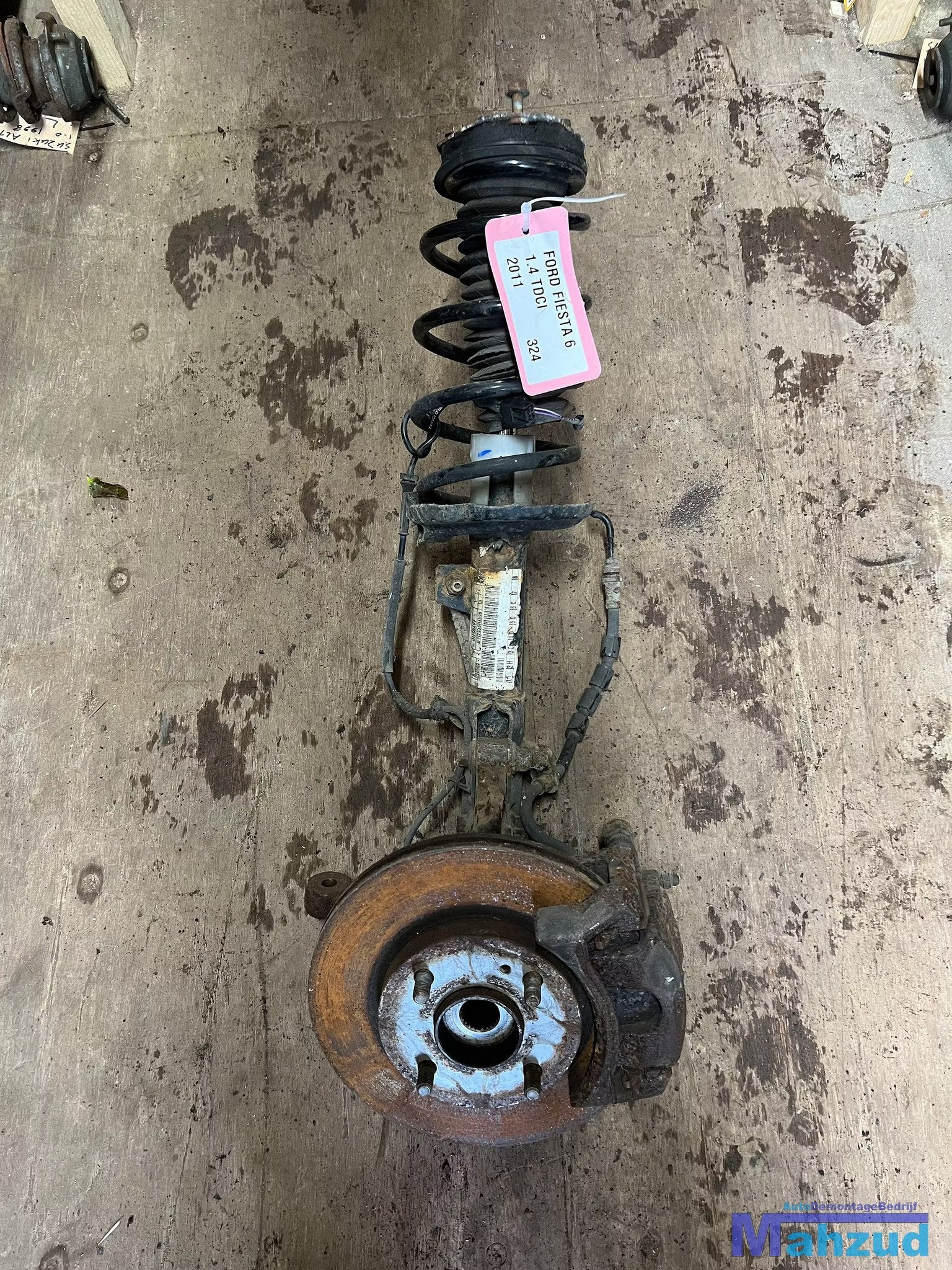 FORD FIESTA 6 1.4 tdci rechts voor veerpoot fusee remklauw 2, Gebruikt, Info@ford.com, Ophalen of Verzenden, Ford