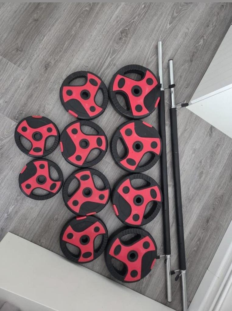 Amateur halter set, Sport en Fitness, Fitnessmaterialen, Ophalen